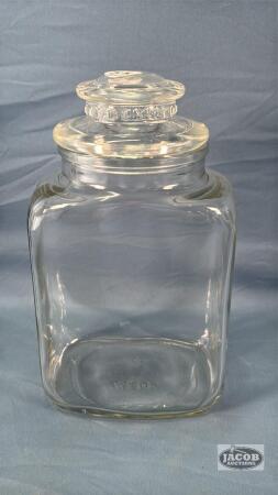 10IN GLASS COUNTER JAR