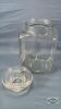 10IN GLASS COUNTER JAR - 3