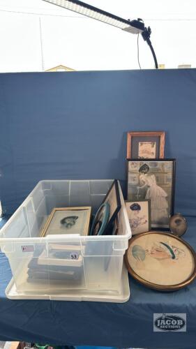 APPROX (20) PICTURES WITH FRAMES