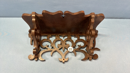 Ornate Wooden Clock Shelf