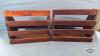(2) WOODEN STORAGE CADDIES - 4