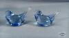 BLUE OPALESCENT WOVEN 6IN GLASS BASKET - 4