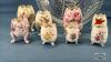 (8) FOOTED VASES RANGING FROM 3IN TO 5IN - 2