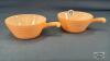 (2) FIRE KING BEEHIVE HANDLED SOUP BOWLS - 2