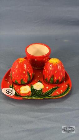 STRAWBERRY CONDIMENT SET