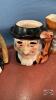 (10) CHINA TOBY MUGS FROM 1.5IN TO 6IN TALL - 6
