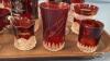 APPROX (21) RUBY GLASS SOUVENIOR LOT - 3