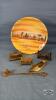 BRASS LOT ON 10IN BAYFIELD SOUVENIR PLATE