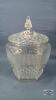 10IN GLASS COOKIE JAR WITH LID