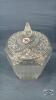 10IN GLASS COOKIE JAR WITH LID - 2