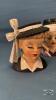 (7) LADY HEAD VASES WITH BOOK - 6