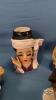 (7) LADY HEAD VASES WITH BOOK - 8
