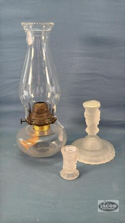 3 FACES OF EVE OIL LAMP AND MATCH HOLDER