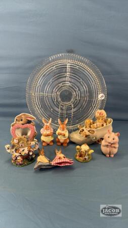 RABBIT & MOUSE FIGURINE LOT