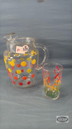 9IN POKADOT JUICE PITCHER