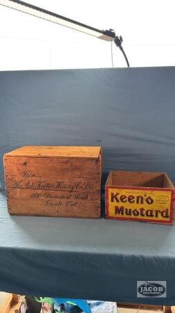 (2) WOODEN CRATES