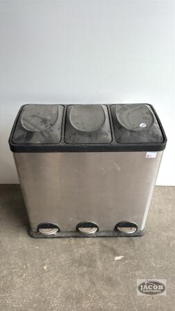 3 COMPARTMNET GARBAGE BIN