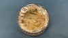 Cut Glass Hinged 5in Wide Lady's Powder Box - 5