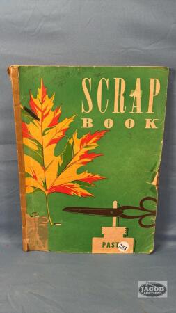 HOCKEY SCRAP BOOK WITH APPROX. 30 PAGES