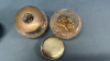 4 Cut Glass Dresser Jars with Sterling Silver Tops - 7