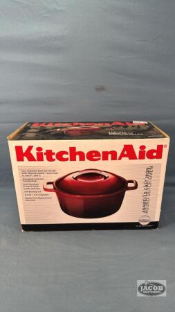 KITCHEN AID 3.5QT. ENAMELED CAST IRON DUTCH OVEN