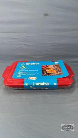ANCHOR 3QT. CASSEROLE WITH LID