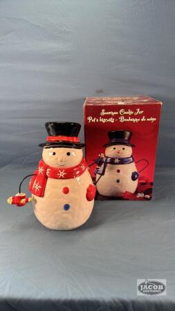 30 CM SNOWMAN COOKIE JAR