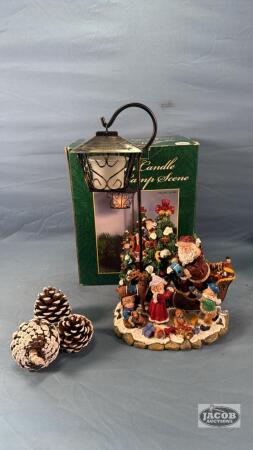 FESTIVE CHRISTMAS SCENE ORNAMENT