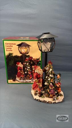 CHRISTMAS CANDLE LAMP SCENE IN BOX