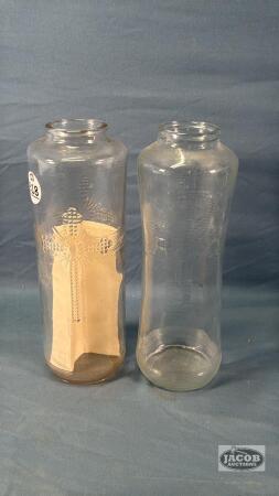 (2) VASES FROM THE CHAPEL