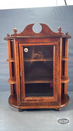 CURIO CABINET WITH GLASS DOOR