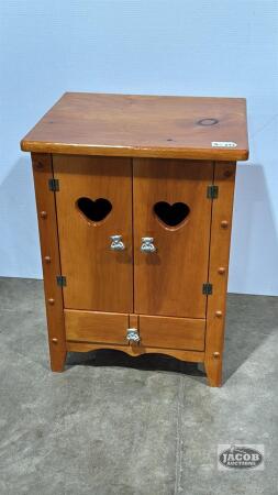 PINE NIGHT STAND WITH DRAWER
