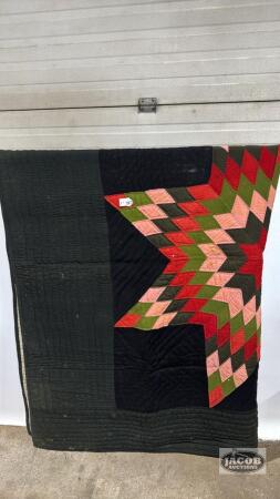 64IN X 79IN QUILT SHOWING WEAR