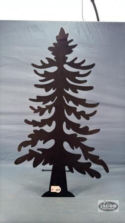 MEDAL STAMPED CHRISTMAS TREE WITH STAND