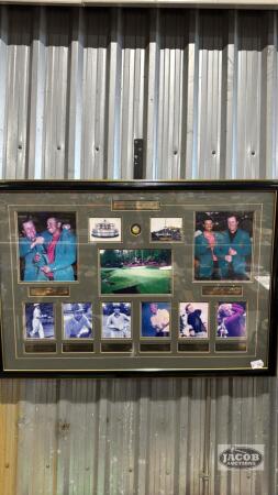 "CHAMPIONS OF THE MASTERS" FRAMED GOLFER PICTURE