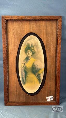 OAK FRAMED PRINT "MATINEE GIRL"