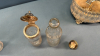 Caster Set with 4 Etched Glass Bottles - 6