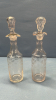 Caster Set with 4 Etched Glass Bottles - 7