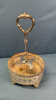 Caster Set with 4 Etched Glass Bottles - 9