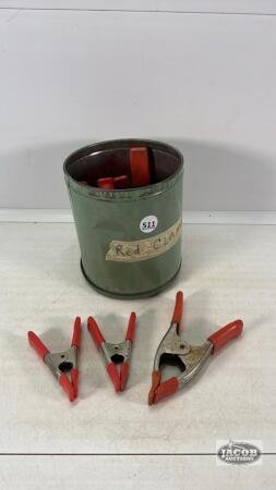 APPROX. (14) SQEEZE CLAMPS IN VARIOUS SIZES
