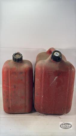 (2) PLASTIC GAS CANS