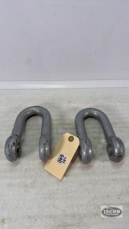 (2) LARGE SHACKLES