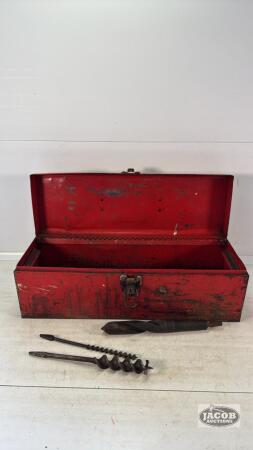 OLD TIN TOOL BOX
