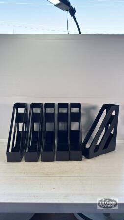(6) PLASTIC FILE RACKS