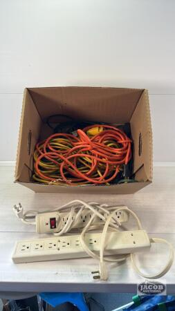 QUANTITY OF EXTENSION CORDS AND POWER BARS
