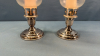 Pair of Silver Plate Candle Sticks - 3