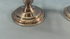 Pair of Silver Plate Candle Sticks - 4