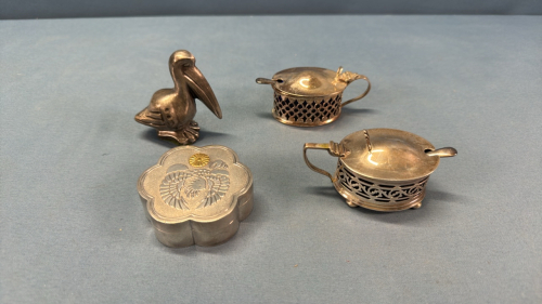 Sterling Silver & Other Metal Pieces -See Notes