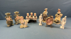 9 Assorted Bisque Figurines