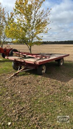 8&lsquo; X 14&lsquo; FLAT RACK HAY WAGON